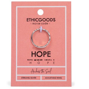 Ethic Goods Morse Code Ring  | PATTERNED - 1 of 4