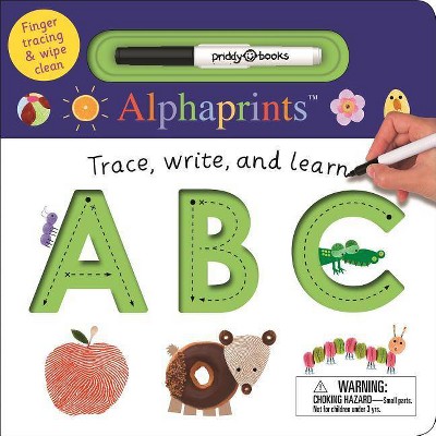 Alphaprints: Trace, Write, and Learn ABC - by  Roger Priddy (Board Book)