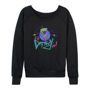 Women's - Invader ZIM - ZIM and GIR Lightweight French Terry Slouchy - 1 of 4