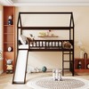 Twin Size Loft House Bed with Slide-ModernLuxe - image 2 of 4