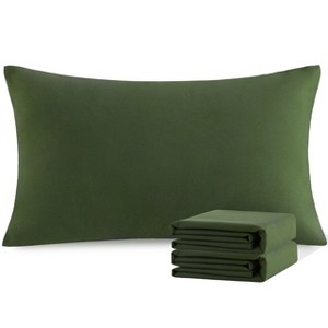 Brushed Microfiber Pillowcases, Super Soft Pillowcases with Envelope Closure - NTBAY - 1 of 4