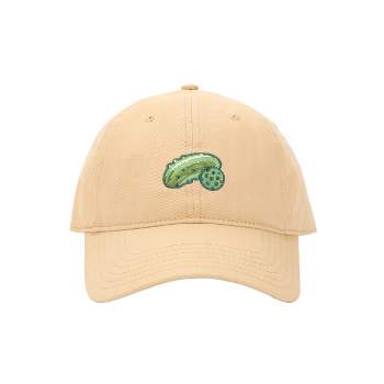 Pickleball Embroidered Pickle & Ball Tan Dad Hat