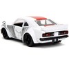1974 Mazda RX-3 White w/Red Stripe and Graphics & Saitama Figure "One Punch Man" (2015-2019) TV 1/24 Diecast Model Car by Jada - 4 of 4