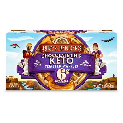 Birch Benders Keto Chocolate Chip Frozen Waffles - 6ct/5.92oz