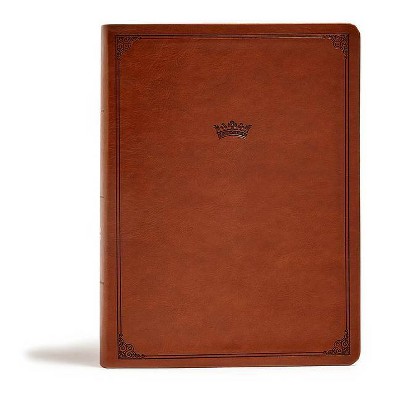 CSB Tony Evans Study Bible, British Tan Leathertouch, Indexed - (Leather Bound)