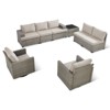 Outdoor Sectional Sofa Patio Furniture Sets with Thickened Cushions - 3 of 4