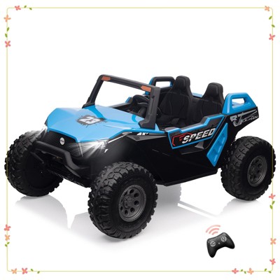 24V 2 Seaters Ride On UTV Car with Remote Control for Kids, 4WD Motors Electric Vehicle