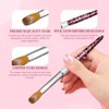 Saviland Kolinsky Acrylic Brush Kit: #8/10/12/14 Sculpting Brushes for 3D Art & Extensions - Pink Salon-Ready Set. - 2 of 4