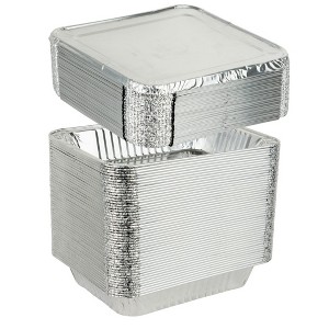 Aluminum Foil Half-Size Steam Table Pans – 9x13" Deep Disposable Catering Trays for Baking, Roasting, Serving & Meal Prep - 1 of 4