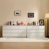 Resenkos White P2 particleboard, Three-layer nine drawer cabinet, Modern, Dresser for bedroom
White P2 particleboard 160 * 40 * 80cm three-layer nine - 4 of 4