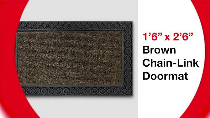 1&#39;5.5&#34; x 2&#39;5.5&#34; Link Doormat Brown - Mohawk, 2 of 8, play video