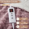 Heating Blanket, Thick Tufted Electric Blanket Throw with 6 Heating Levels and 20 Time Settings, Machine Washable - 2 of 4
