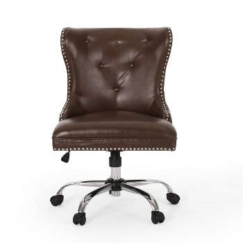 Bedell Contemporary Tufted Swivel Office Chair - Christopher Knight Home