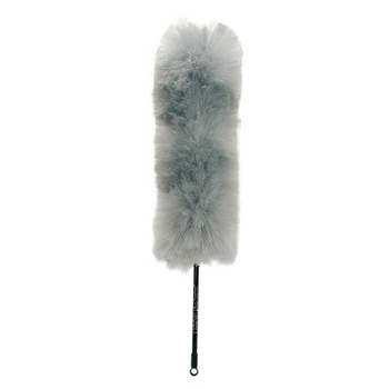 Kitchen + Home Large Static Duster - 27" Inch Electrostatic Feather Duster - Silver