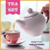 Pretty Me Ceramic Tea Party Set for Kids - 9-Piece, Pastel Colors - 4 of 4