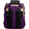 Waterproof Diaper Backpack with Changing Station & USB Port – 4‑in‑1 Travel Baby Bag for Mom & Dad, Stroller Straps Included (Black, Gray, Purple) - 3 of 4