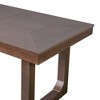 ChicFurnit Dining Set Farmhouse Extendable Table with Upholstered Chairs for Dining Rooms, Brown, 40.1"*21"*15.5" - 4 of 4