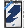 Trends International NHL Tampa Bay Lightning - Logo 25 Framed Wall Poster Prints - 3 of 4