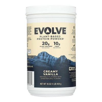 Evolve Creamy Vanilla Plant-Based Protein Powder - 16 oz
