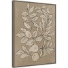 23" x 30" Leaves Sketches II by Asia Jensen Framed Canvas Wall Art Print - Amanti Art: Modern Botanical Lithograph, Polystyrene Frame - image 2 of 4