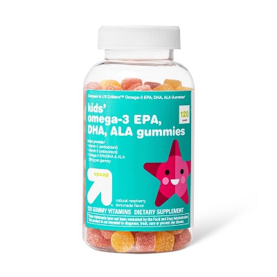 Kids' Omega-3 Gummies - Lemonade, Strawberry, & Cherry - 120ct - up & up™