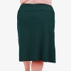 Calypsa Women's Plus Size Below The Knee Swim Skirt With Capri Leggings - 2 of 4