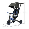 RISOKEYS Baby Wagon 3-in-1 Push Tricycle, & Balance Bike with Adjustable Settings, Toddler Wagon, Baby Bike with Shady Canopy,Ages 1.5-4,Blue - 3 of 4