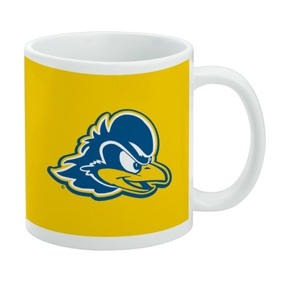 Delaware Secondary Logo Ceramic Coffee Mug Novelty Gift Mugs for Coffee Tea and Hot Drinks 11oz White