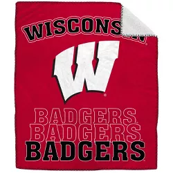 NCAA Wisconsin Badgers 60"x70" Replay Curve Blanket