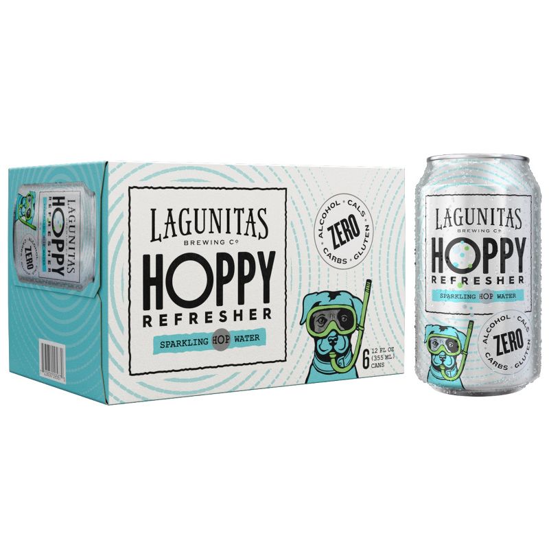 Lagunitas Hoppy Refresher Non-Alcoholic - 6pk/12 fl oz Cans, 1 of 4