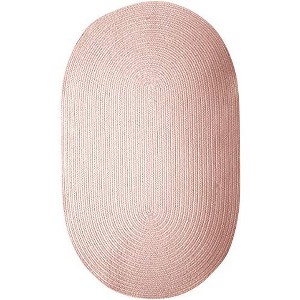 Colonial Mills Bristol Polypropylene Braided Sample Swatch Rug, Blush Pink - 1 of 4