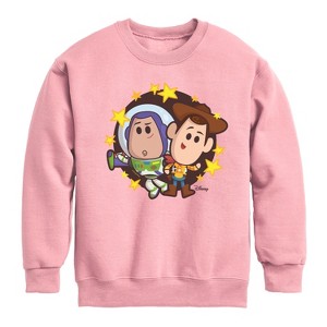 Boys' - Toy Story 4 -  Graphic Long Sleeve Fleece Sweatshirt - 1 of 4