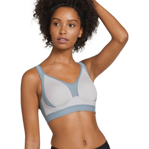 Jockey Women Forever Fit Mid Impact Molded Cup Active Bra 2x Grey Stargazer  : Target