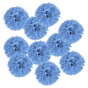 Unique Bargains Decorative Reusable Party Wedding Tissue Pom Poms Flowers 10 Pcs - 1 of 4