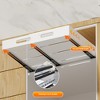Carbon Steel Kitchen Retractable Cabinet Drawer Rack For Dishes And Pots Pull-Out Basket Storage Box Basket Pull-Out Storage Rack - 3 of 4