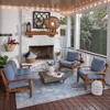 ARDEN Plush Modern Tufted Polyfill Deep Seat Cushion Set, 24 x 24, Arden x Alexandra Kay Collection, Water repellent, Fade Resistant - 4 of 4