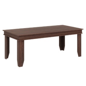 71" Long Farmhouse Dining Table Modern Farmhouse Rustic Oak Wood Rectanglular Dining Table for 6-8 People with Wooden Sturdy Frame - 1 of 4