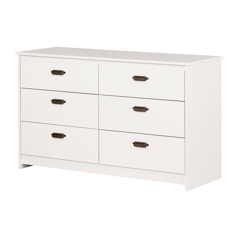 6 Drawer Hulric Double Dresser Pure White - South Shore, 1 of 15