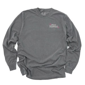 Simply Sage Market Embroidered Maui Hawaii Stars Garment Dyed Long Sleeve - 1 of 4