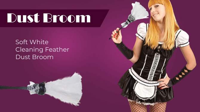 Skeleteen Feather Duster Costume Accessory - Black and White, 2 of 5, play video
