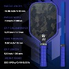 AENKYO 16.5 Inch Pickleball Paddle - Cold Pressed Kevlar Face, USAPA Approved, Carbon Fiber Racquet, Red & Blue - 3 of 4