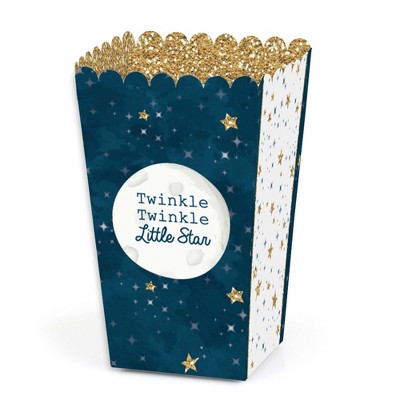 Big Dot of Happiness Twinkle Twinkle Little Star - Baby Shower or Birthday Party Favor Popcorn Treat Boxes - Set of 12