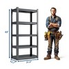 AENKYO 63"Tall 5-Tier Heavy Duty Storage Shelves - 2000LBS Capacity Metal Shelving Unit for Garage, Adjustable Metal Storage Industrial Rack - 3 of 4