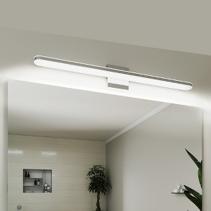 Modern LED Vanity Light 39in 24W Chrome Bathroom Fixture Over Mirror - 1 of 4