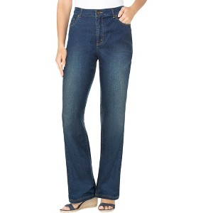 Woman Within Plus Size Bootcut Stretch Denim Jean - 1 of 4