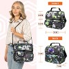 OPUX Insulated Dual Compartment Lunch Bag, Leakproof Soft Cooler Box Women Men Adult, Reusable Tote Pail Kids Boys Girls School - 3 of 4
