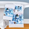 Collections Etc Winter Wonderland Snowman Printed Towels - Set of 3 - 2 of 2
