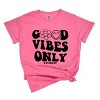 Simply Sage Market S.W.Smiley Good Vibes Only Smiley Face Garment Dyed Tee - 2 of 4