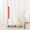 Deny Designs April Lane Art Block Monogram Shower Curtain - 2 of 3