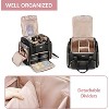 Paaaawaters Rolling Makeup Case with 4 Removable Bags, Professional Makeup Train Case with Wheels, Makeup Artist Travel Bag - 3 of 4